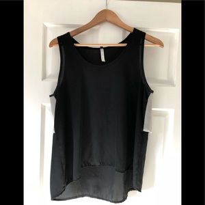 Blue Mint black and white tank.